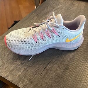 Nike Women's Athletic Shoes - Gray, Pink, and Yellow